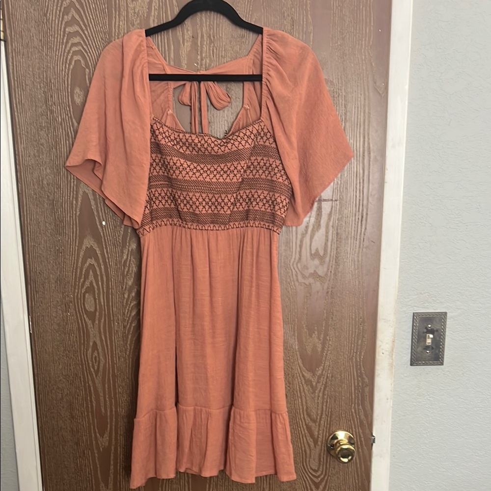 Blu Pepper Smocked Midi Sundress